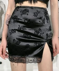 ALTERBABE Sin Floral Mini Skirt