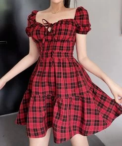 ALTERBABE Just Love Me Plaid Dress CLOTHING