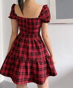ALTERBABE Just Love Me Plaid Dress CLOTHING