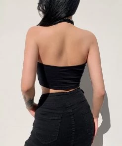 ALTERBABE CLOTHING Hottie Behavior Lace Up Tank