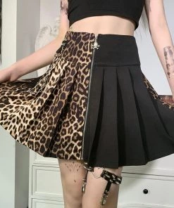 ALTERBABE CLOTHING Chaotic Mode Leopard Skirt