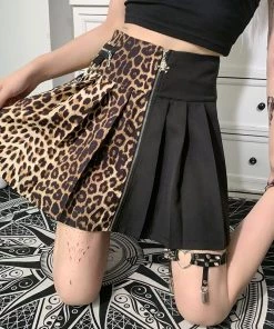 ALTERBABE CLOTHING Chaotic Mode Leopard Skirt