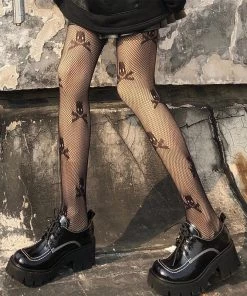 ALTERBABE Fishnet Skull Stockings ACCESSORIES