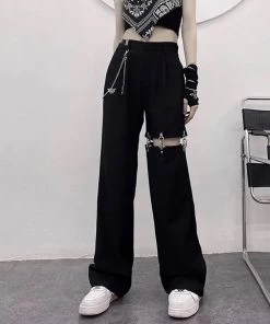 ALTERBABE Linked Up Cutout Pants CLOTHING