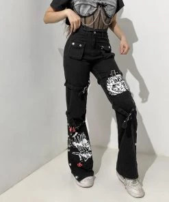 ALTERBABE CLOTHING Rules To Break Buckle Pants