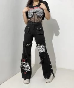 ALTERBABE CLOTHING Rules To Break Buckle Pants