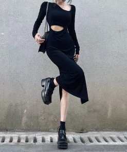 ALTERBABE Sinful Asymmetric Cutout Dress CLOTHING