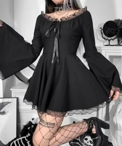 ALTERBABE CLOTHING Bad Romance Flare Sleeve Dress