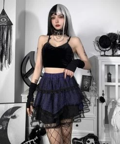 ALTERBABE CLOTHING Haunt You Ruffle Skirt