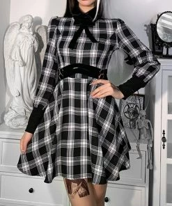 ALTERBABE CLOTHING Double Trouble Plaid Dress