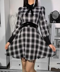 ALTERBABE CLOTHING Double Trouble Plaid Dress