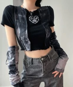 ALTERBABE CLOTHING Rebel Heart Top & Gloves Set