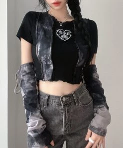 ALTERBABE CLOTHING Rebel Heart Top & Gloves Set