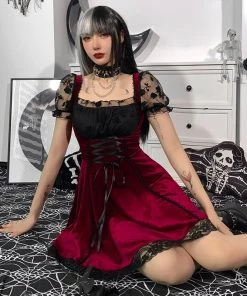 ALTERBABE CLOTHING Darkest Rose Mini Dress