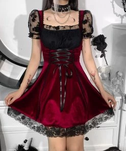 ALTERBABE CLOTHING Darkest Rose Mini Dress