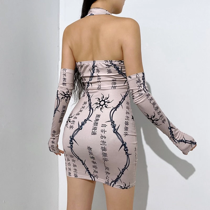 ALTERBABE CLOTHING Danger Zone Gloves & Dress Set