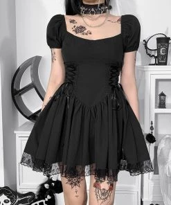ALTERBABE CLOTHING Shadow Kiss Babydoll Dress