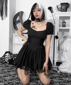 ALTERBABE CLOTHING Shadow Kiss Babydoll Dress