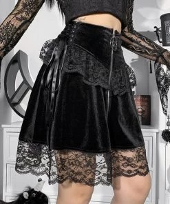 ALTERBABE Magical Manifestation Velvet Skirt CLOTHING