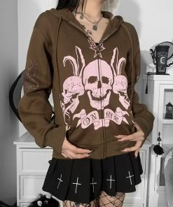 ALTERBABE Deadly Doom Zipper Hoodie