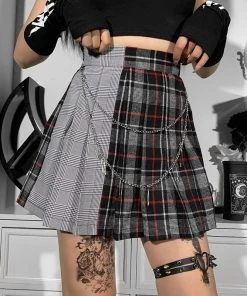 ALTERBABE Machiavellian Plaid Mini Skirt CLOTHING