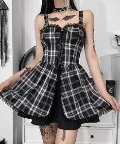 ALTERBABE Sinister Lolita Plaid Mini Dress