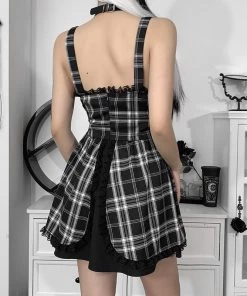 ALTERBABE Sinister Lolita Plaid Mini Dress