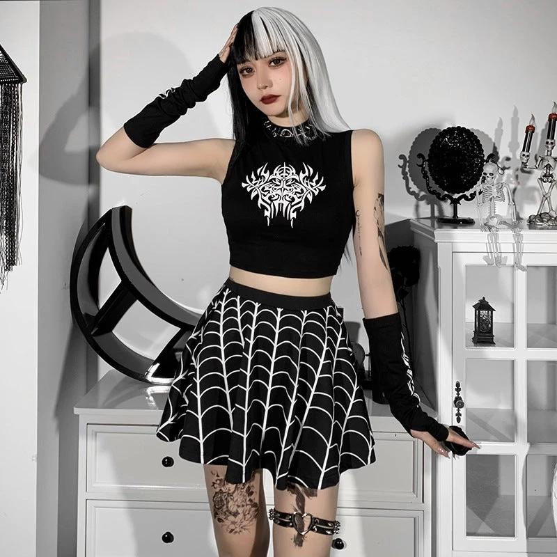 ALTERBABE Trapped You Flare Skirt