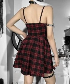 ALTERBABE Burn Your Heart Plaid Dress CLOTHING