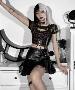 ALTERBABE Plaid Riot Crop Top