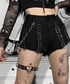 ALTERBABE CLOTHING Wicked Daze Distressed Shorts