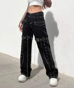 ALTERBABE Chaos Inside Buckle Pants NEW