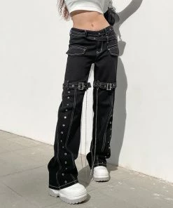 ALTERBABE Chaos Inside Buckle Pants NEW