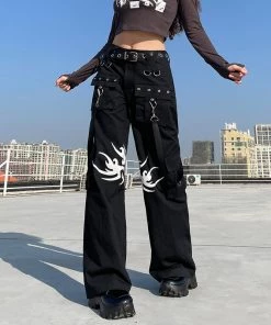 ALTERBABE Tattoo Strappy Oversized Pants NEW