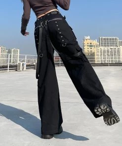 ALTERBABE Tattoo Strappy Oversized Pants NEW