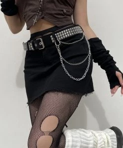 ALTERBABE NEW Untamed Heart Chain Skirt