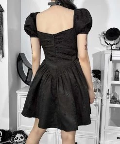 ALTERBABE Wicked Butterfly Puff Sleeve Dress NEW