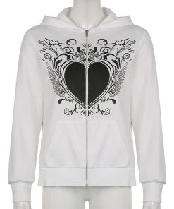 ALTERBABE Toxic Graphic Zip Up Hoodie NEW