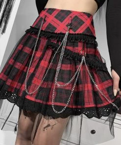 ALTERBABE Trouble Starter Plaid Skirt