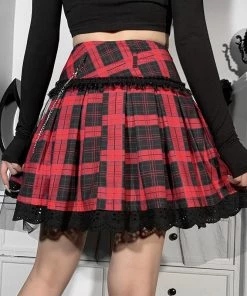 ALTERBABE Trouble Starter Plaid Skirt