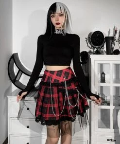 ALTERBABE Trouble Starter Plaid Skirt