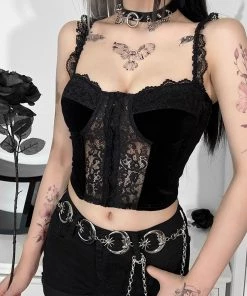 ALTERBABE NEW Dark Illusions Crop Top