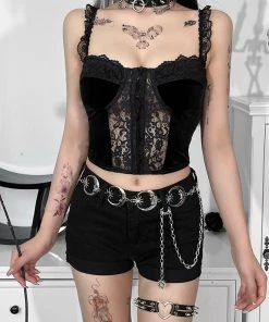 ALTERBABE NEW Dark Illusions Crop Top