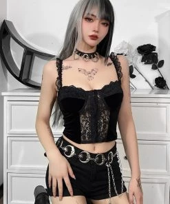 ALTERBABE NEW Dark Illusions Crop Top