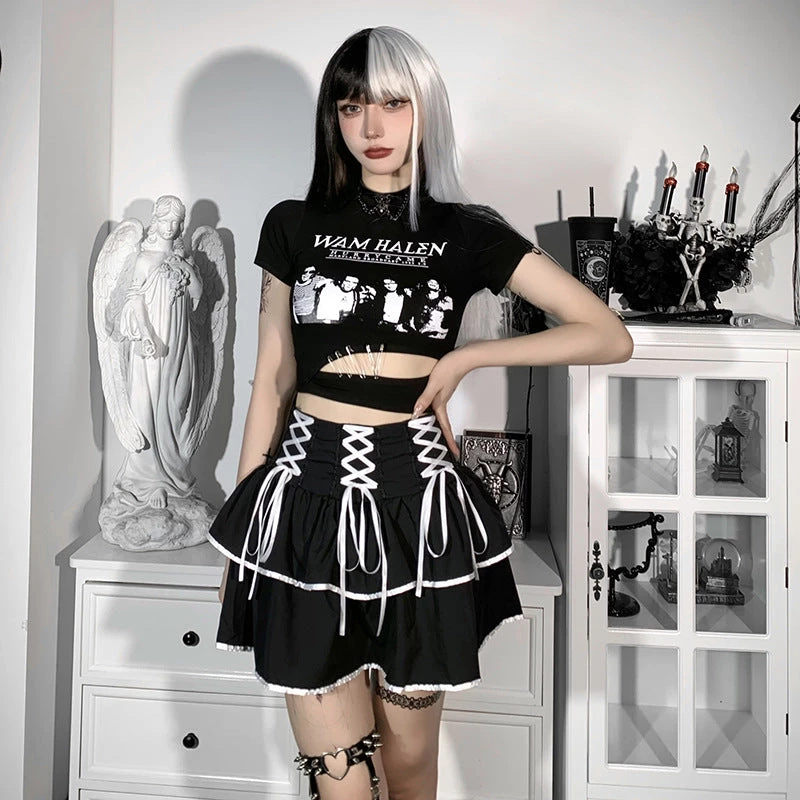 ALTERBABE Ice Devious Mini Skirt NEW