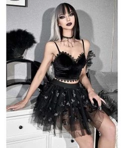 ALTERBABE NEW Sincerely Soulless Velvet Top